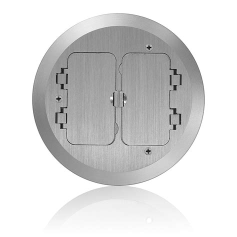 electrical floor box cover plate for decora receptacles|Leviton FBC2F.